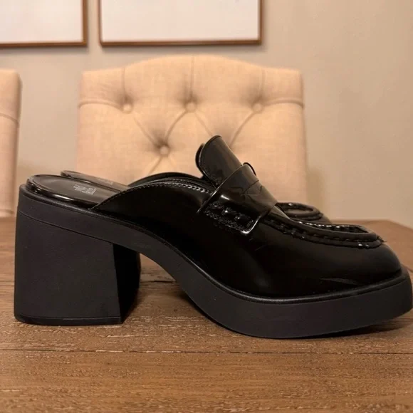 NWT Women's Eileen Mule Heels - Wild Fable Black size 8 - Picture 5 of 7